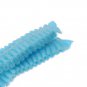 100pcs Non Woven Disposable Hair Shower Cap Pleated Anti Dust Lab Hat White Blue