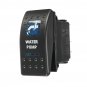 SPST 12V 20A 5 Pins Rocker Switch Blue LED Water Pump Rocker Toggle Switch