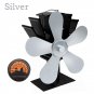 8 Blades Heaters Stove Fan Heat Powered Wood Stove Fan Silent Eco-Friendly Fireplace Fan for Wood Lo