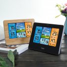 Wireless LCD Color Weather Station Digital Forecast Hygrometer Thermometer Clock Sensor -20~60C
