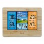 Wireless LCD Color Weather Station Digital Forecast Hygrometer Thermometer Clock Sensor -20~60C