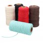 5 Colors 2mm Natural Cotton Twisted Cord Rope Macrame Linen Jute DIY Braided Wire Craft 100Yd