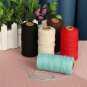5 Colors 2mm Natural Cotton Twisted Cord Rope Macrame Linen Jute DIY Braided Wire Craft 100Yd
