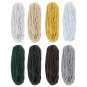 5mm 90m/Roll Cotton Rope Thread Cords String Macrame DIY Craft Wire 8 Strands