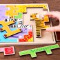3D Puzzle Game Toy Tetris Wood Animal Jigsaw Puzzle Intellectual 3D Jigsaw Board for Boys Girls Earl