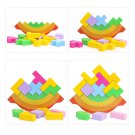 Rainbow Balancing Frame Baby Early Learning Montessori Teaching Aids Wood Blocks Toys