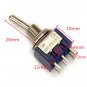 Wendao SMT-202 ON/ON AC 125V 6A 6 Pins Toggle Rocker Switch 10pcs