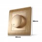 Excellway AC 110~250V 86 Model Wall Switch Light Round Panel Dimmer Switch
