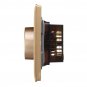 Excellway AC 110~250V 86 Model Wall Switch Light Round Panel Dimmer Switch
