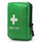 Green First Aid Kit With Bag SOS for Outdoor Camping Travelling Scissors Bandage Disposable Gloves