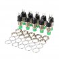 Wendao PBS-110 250V 1A 7mm Self-reset Switch NC Push Button Round 10pcs