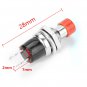 Wendao PBS-110 250V 1A 7mm Self-reset Switch NC Push Button Round 10pcs