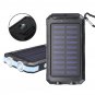 20000mAh Solar Charging Power Bank SOS Mode Portable Cell Phone Solar Charger with Dual USB Charging
