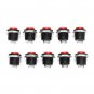 Wendao R13-507 125V 6A 16mm No Lock Self-reset Switch Push Button OFF/ON 10pcs