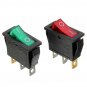 12V SPST 3 Pin Large Rectangle Rocker Switch LED Lighted