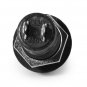 Wendao PBS-11B 125V 5A 12mm NO Lock Self-reset Switch Push Button Round 10pcs