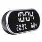 Creative LED Digital Alarm Clock Night Light Thermometer Display USB Charging Clock
