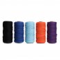 5 Color 3mm 100M DIY Long Macrame Colorful Cotton Twisted Cord Rope Hand Crafts String Braided Wire