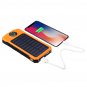 Solar Chargers 8000mAh USB Solar Battery Charger Phone Charger Power Bank with Flashlight