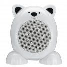 220V 360W Cartoon Bear Style Heater Fan Portable Mini Silencer Electric Heater Fan