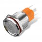 19mm 12V/24V LED On/Off Latching Push Button Switch Self-lock Heavy Duty Metal Switch Waterproof