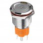 19mm 12V/24V LED On/Off Latching Push Button Switch Self-lock Heavy Duty Metal Switch Waterproof