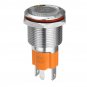 19mm 12V/24V LED On/Off Latching Push Button Switch Self-lock Heavy Duty Metal Switch Waterproof