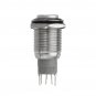 Silver 16mm LED Metal Push Button Latching Switch LED HeadLights Symbol Push Button Switch