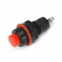 Wendao DS-211 125V 2A 10mm Self Locking NO Switch Push Button Round 10pcs