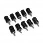 Wendao JS-999B AC/DC 4mm Wiring Terminal Block Wire Holder Connectors 10pcs