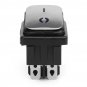 4PIN Rocker Lock Switch 12V-24V 15A On-Off LED Rocker Switch Waterproof