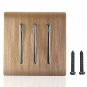 110-250V 1 Way 3 Gang Wall Light Lamp Switch Panel Control Push Buttons Luminous
