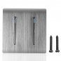 Excellway 250V 10A Two Switch Single Control Wall Switch Panel 2 Colors