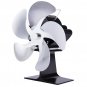 Quiet 210CFM 5 Blades Stove Fan Heat Powered Saving Fireplace Ecofan Burner