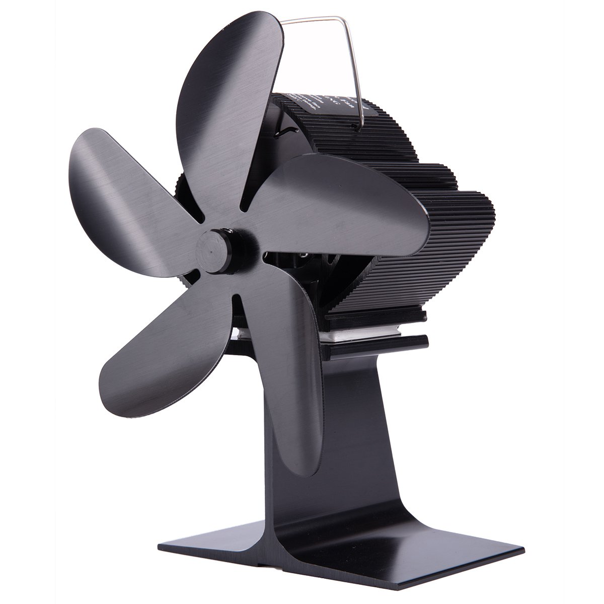 5 Blades Stove Fan Quiet Heat Powered Saving Fireplace Ecofan Burner
