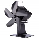5 Blades Stove Fan Quiet Heat Powered Saving Fireplace Ecofan Burner
