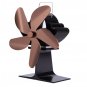 5 Blades Stove Fan Quiet Heat Powered Saving Fireplace Ecofan Burner