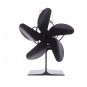 5 Blades Stove Fan Quiet Heat Powered Saving Fireplace Ecofan Burner