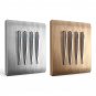 110-250V 2 Way 4 Gang Wall Light Lamp Switch Panel Control Push Buttons Luminous