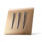 Excellway AC 110~250V 3 Gang 2 Way Wall Switch LED Light Panel Gold / Silver