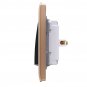 Excellway AC 110~250V 3 Gang 2 Way Wall Switch LED Light Panel Gold / Silver