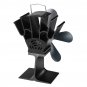 5 Blade Heat Self-Powered Wood Stove Fan Top Log Burner Fireplace Silent Ecofan