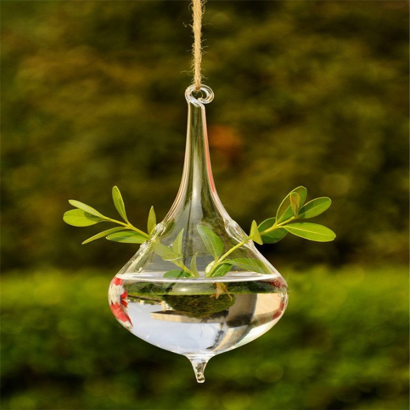 Hanging Glass Ball Vase Plant Flower Pot Terrarium Container Party Wedding Decor