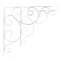 Hanging Bracket Holding Tools Ornate Scroll Pattern Cloth Hanger Wall Bracket With Scews