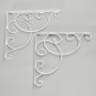 Hanging Bracket Holding Tools Ornate Scroll Pattern Cloth Hanger Wall Bracket With Scews