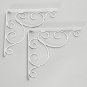 Hanging Bracket Holding Tools Ornate Scroll Pattern Cloth Hanger Wall Bracket With Scews