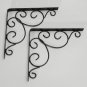 Hanging Bracket Holding Tools Ornate Scroll Pattern Cloth Hanger Wall Bracket With Scews