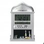 Azan Clock LCD Temperature Display Automatic Daily Alarm Clock with Qibla Direction