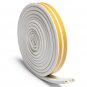 5M Self Adhesive Strip D Type Window Door Draught Rubber Excluder Foam Seal Strip
