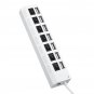 7 Port USB 2.0 HUB Splitter Switch Battery Box For LEGO LED Light Installing